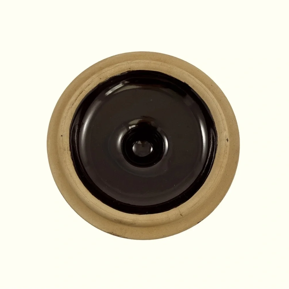 Vintage West Bend 2 QT Ceramic Stoneware Brown Glazed Bean Pot w/Recipe Booklet - Picture 5 of 9